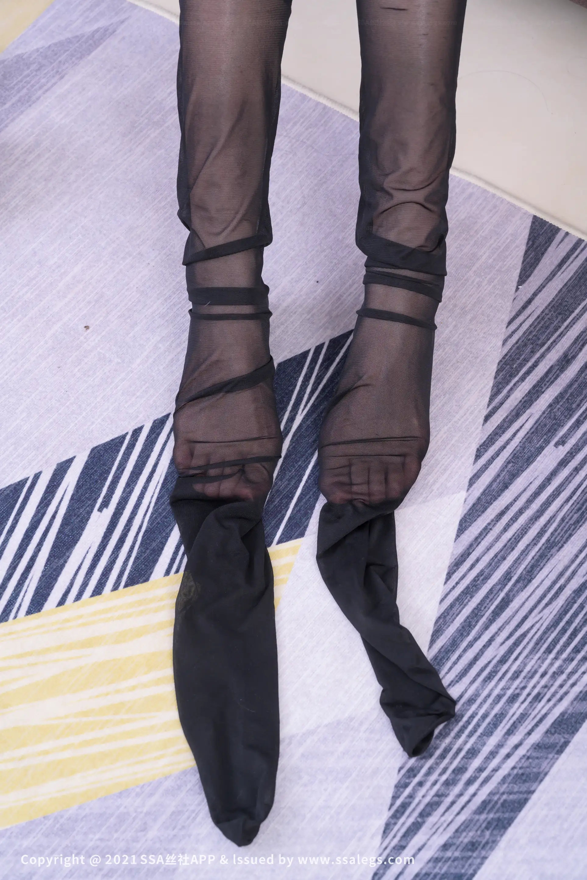 [Mzsock] NO.635 Photo of leg model Jingjing’s beautiful legs in black stockings (Part 2) silk club#[128P]-123